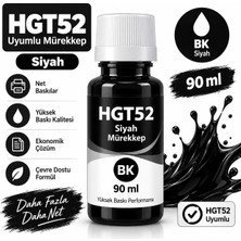 Bionet Teknik Hp Ink Tank 117 Uyumlu GT52 Muadil Siyah Mürekkep