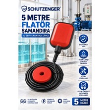 SCHUTZENGER 5 Metre Kablolu Flatör Şamandıra Su Seviye Kontrol Cihazı Pompa Otomatiği
