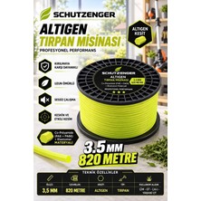 SCHUTZENGER Altıgen Tırpan Misinası 3.5 mm 820 Metre Profesyonel Çim ve Ot Biçme Ipi