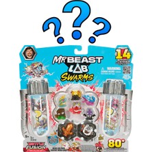 Moose Mr.beast Lab Swarms Battle Fusion Serisi 14’lü Tüp Figür Seti S4 MBE01000 - Kahverengi Yeşil Canavar