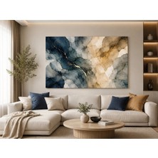 Reklamcın Soyut Lacivert Gold Kanvas Tablo | Modern Premium Salon Yatak Odası Ofis Duvar Dekoru