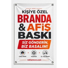 Reklamcın Kişiye Özel Branda Afiş Baskı Tasarım Dahil Kuşgözü