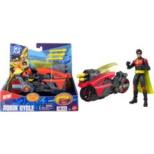 DC Comics Dc Premier Serisi Robin Aksiyon Figürü ve Motosiklet Figür Seti JMD51