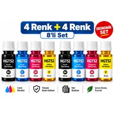 Bionet Teknik Hp Smart Tank 590 Uyumlu GT52 Muadil 4 Renk Mürekkep Seti 2'li Paket