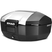 Shad SH51 Alüminyum Motosiklet Arka Çanta 51 Litre Kapasite Top Case Motor Çanta