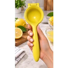 Nishev.com Evini Sev Tasarım Döküm Limon Sıkacağı Sarı - Dayanıklı Narenciye Sıkacağı