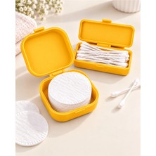 Lunera Accessories Kulak Çubuğu ve Pamuk Seyahat Kabı – 3D Baskı Taşınabilir Hijyenik Organizer