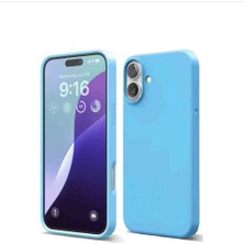 Turkuaz Store Iphone 16 Plus Uyumlu Nano Içi Kadife Kamera Korumalı Telefon Kılıfı