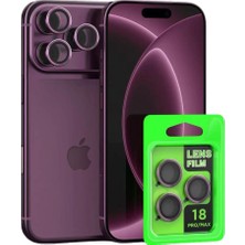 Freedom Storee Newface Apple Iphone 18 Pro Max Raze Metal Kamera Lens - Bordo