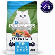 PURENESS Az Tahıllı Somonlu Yetişkin Kuru Kedi Maması 2 KG %85 Hayvansal Protein Parlak Tüy & Deri Sağlığı Hidrolize Protein Taurin Glukozamin Omega 3-6 Biotin
