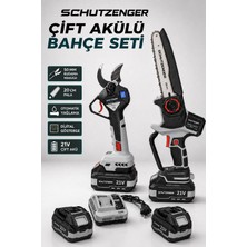 SCHUTZENGER Profesyonel Kömürsüz Motor Şarjlı Dal Budama Testeresi Odun Kesme 20CM  Dal Budama Makası 40MM Gri2