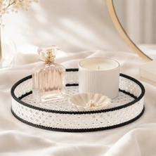 Lunera Accessories Halat Desenli Dekoratif Tepsi | Modern Organizer ve Sunum Tepsisi