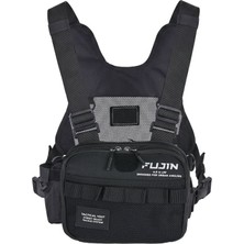 Fujin Tactical Vest Black Balıkçı Çantası