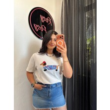 Rosyposy Kadın Hotdog Baskılı T-Shirt
