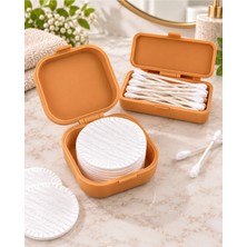 Lunera Accessories Kulak Çubuğu ve Pamuk Seyahat Kabı – 3D Baskı Taşınabilir Hijyenik Organizer