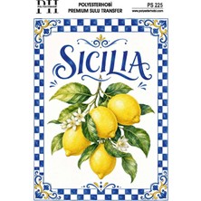 POLYESTERHOBİ Polyesterhobi Premium Sulu Transfer 25X35 cm  Limon Desenli Ps 225