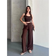 Rosyposy Kadın Tensel Kumaş Çıtçıtlı Pantolon