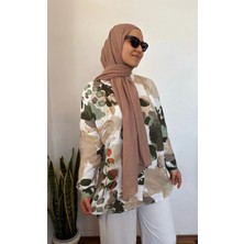 Rosyposy Desenli Gömlek Yaka Tunik