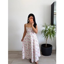 Rosyposy Kadın Çiçekli Astarlı Elbise