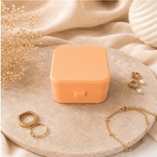 Lunera Accessories Mini Seyahat Takı Kutusu Küpe Yüzük Kolye Organizeri Bölmeli Taşınabilir 3D Baskı