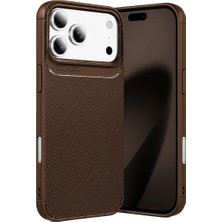 Freedom Storee Newface Apple Iphone 18 Pro Max Auto Focus Karbon Kapak - Kahverengi