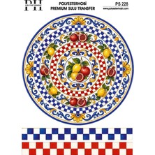 POLYESTERHOBİ Polyesterhobi Premium Sulu Transfer 25X35 cm  Italyan Esintisi ve Limon Desenli Ps 228