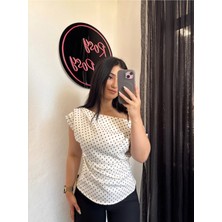 Rosyposy Kadın Puantiyeli Bluz