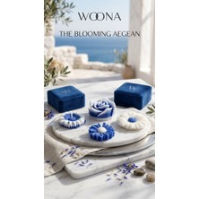 Woona Doğal Soya Wax Sitronella Sinek Kovucu 4'lü Mum Seti - Dekoratif Gül & Papatya & Yıldız Çiçeği Figürlü El Yapımı Doğal Soya Wax Premium Kokulu Mum Seti