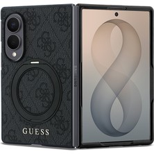 Galaxy Z Fold 8 Uyumlu Kılıf Guess Lisanslı M-Safeli 360 Standlı Pu Klasik Yazı Logolu Kapak Siyah