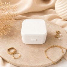 Lunera Accessories Mini Seyahat Takı Kutusu Küpe Yüzük Kolye Organizeri Bölmeli Taşınabilir 3D Baskı