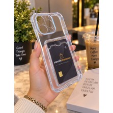 Sanalik Aksesuar Sanalikaksesuar Iphone 15 Pro Max Uyumlu Şeffaf Kartlıklı Darbe Korumalı Premium Telefon Kılıfı