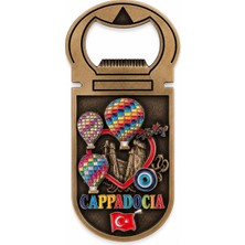 Taru Pasaj Kapadokya Magnet Şişe Açacağı – Metal Dekoratif Buzdolabı Magneti – Altın Gümüş Bakır – Farklı Desen & Modeller