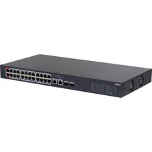 Dahua CS4226-24ET-240 24 Port 10/100 Poe Port + 2xgıgabıt RJ45/2XSFP Combo Yönetilebilir Rackmount Swıtch