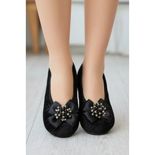 Ceyda Shoes Süslü Kurdelalı, Taşlı,kadife Ev Tavaf Hac, Umre, Hediye, Günlük Çeyiz, Babet, Panduf, Patik, Gösteri Pisi 301
