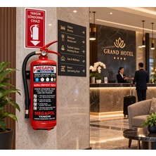 6 kg Kkt Abc Ysc Kuru Kimyevi Tozlu Otel ve Iş Yerlerine Uygun Yangın Söndürme Sistemleri, Yangın Söndürücü, Yangın Söndürme Tüpleri, Yangın Tüpü