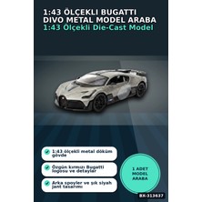 Aura Ev Mağazası 1:43 Ölçekli Bugatti Divo Lisanslı Metal Model Araba - Çek Bırak Oyuncak BX-313637