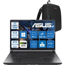 Asus Rog Strix G16 G615JPR Intel Core I7 14650HX 48GB Ddr5 512GB SSD 8GB/RTX5070 115W 16-Inch 1920 x 1200, Wuxga SRGB100% 165Hz 3ms WINDOWS11HOME Gaming WRV300H17+ZETTAÇANTA