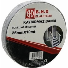 Aura Ev Mağazası Kaydırmaz Siyah Bant 25 mm x 10 mt