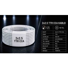 West 2x2,5 Ttr Cca Kablo 100 Metre