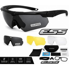 ESS CROSSBOW 3 Lensli Polarize Taktik Gözlük Seti Airsoft Outdoor Motorcu Koruyucu Askeri Spor Gözlüğü