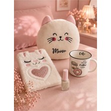 Elieldam Doğum Günü, Özel Gün, Yeni Iş, Yeni Ev Hediyesi Coffee Kupa, Dekoratif Soya Mum, Çelik Kolye, Saç Fırçası ve Fular Seti