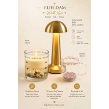 Elieldam Sevgiliye Hediye, Doğum Günü, Özel Gün Hediyesi Dokunmatik Masa Lambası, Soya Wax Mum ve Cam Kupa Hediye Seti