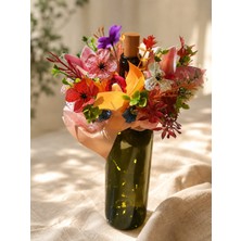 Plantarrium Design Bottle Bloom – Şişe Üzeri Çıkarılabilir Botanik Tasarım & Masa Objesi