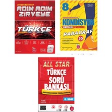 Anonim Newton Yayınları 8. Sınıf Türkçe Adım Adım Zirveye Fasikül + All Star Soru Bankası + Paragraf Kondisyon Denemeleri