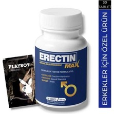 Er.ec.tin Max Natural Male Enhancement Erkeklere Çok Özel 30 Lu Playboy Kaydırıcıjel Hediye