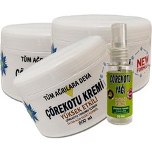 Playboy Çörek Otu Tohumu Kremi 3 Adet 200 ml White Relax Box Büyük Boy CRK:042 + ve Yanında 30 ml Çörek Otu Yağı