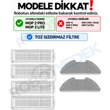 robotyedek Xiaomi Mop 2 Pro MJST1SHW UYUMLU Yedek Filtre Mop Seti-6 Parça