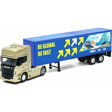 PopŞeker Welly 1:64 Scania R730 Metal Çekici Tır Model Arabalar - Diecast Lisanslı Ölçekli Koleksiyon Oyuncak Tır
