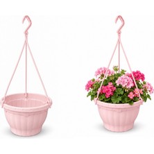 Tunç Botanik ŞEKER PEMBE ASKILI SAKSI / 20 ADET 3.5 LT (22.5CM X 14 CM)