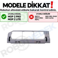 robotyedek Xiaomi Mop 2 Pro MJST1SHW Beyaz Ana Fırça Kapağı Uyumlu Süpürge Aksesuarı Yedek Parça